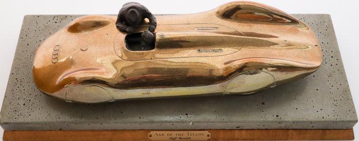 Bronze Skulptur Auto Union Rekordwagen von 1937 von Jeff Gamble